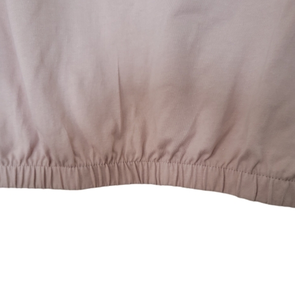 All in favor oversize t-shirt  long sleeve yin yang sweater blush pink beige - Picture 2 of 5